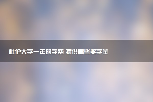 杜伦大学一年的学费 提供哪些奖学金
