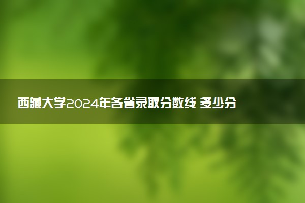 西藏大学2024年各省录取分数线 多少分能考上