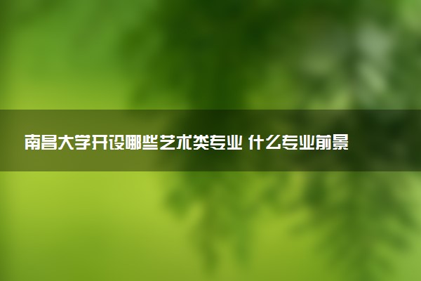 南昌大学开设哪些艺术类专业 什么专业前景好