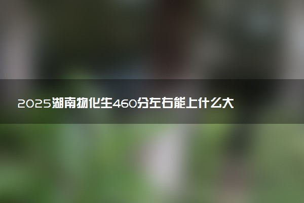 2025湖南物化生460分左右能上什么大学 可以报考的院校名单