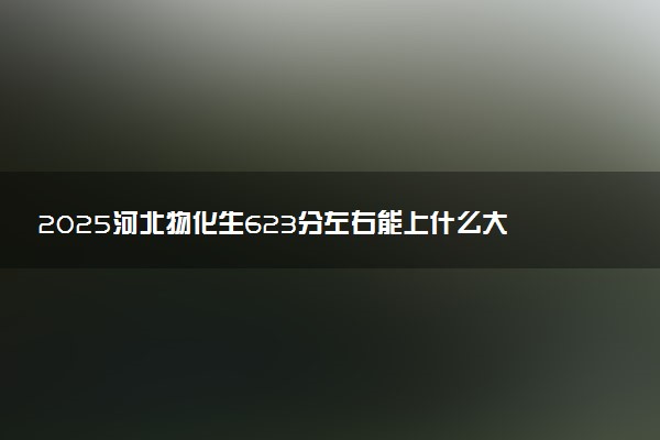 2025河北物化生623分左右能上什么大学 可以报考的院校名单