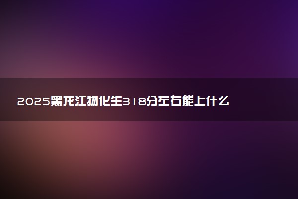 2025黑龙江物化生318分左右能上什么大学 可以报考的院校名单