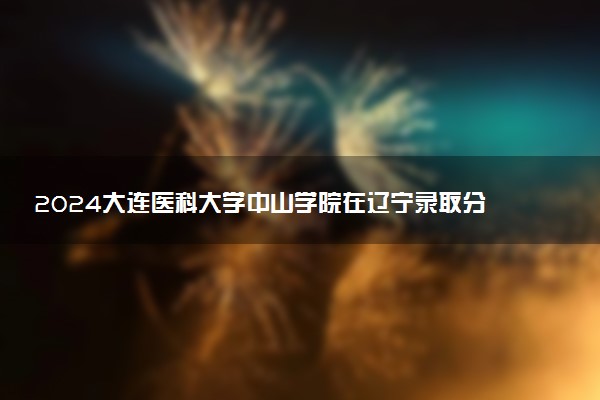 2024大连医科大学中山学院在辽宁录取分数线 各专业分数及位次