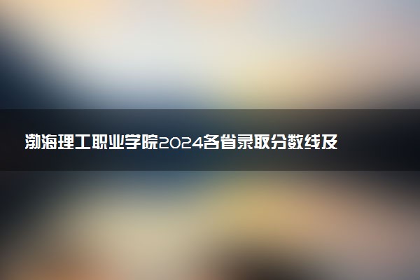 渤海理工职业学院2024各省录取分数线及最低位次是多少