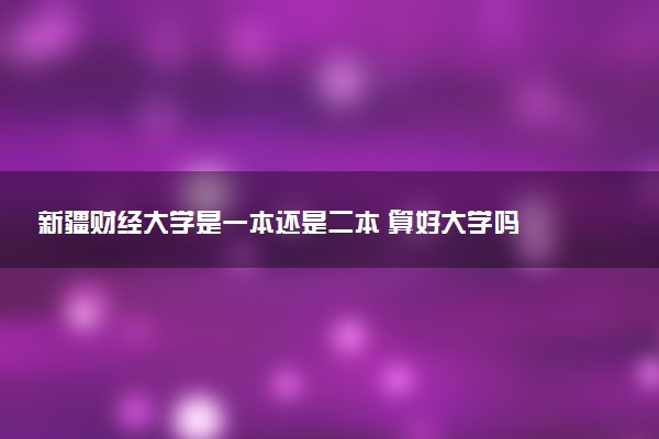 新疆财经大学是一本还是二本 算好大学吗