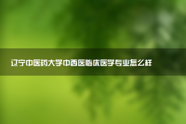 辽宁中医药大学中西医临床医学专业怎么样 录取分数线多少