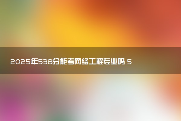 2025年538分能考网络工程专业吗 538分网络工程专业大学推荐
