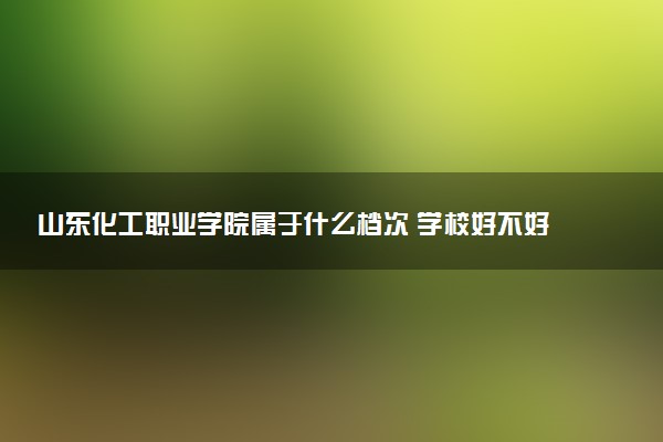 山东化工职业学院属于什么档次 学校好不好