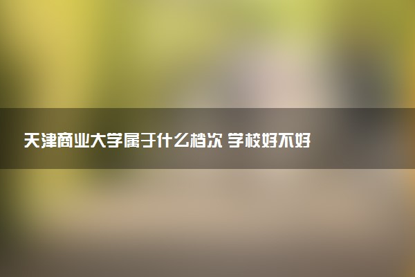 天津商业大学属于什么档次 学校好不好