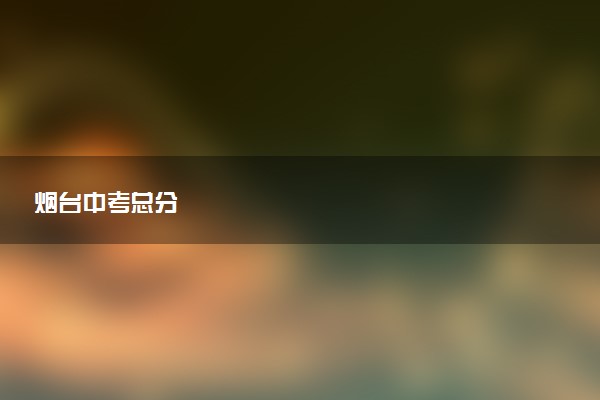 烟台中考总分