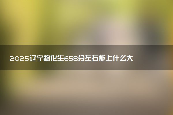 2025辽宁物化生658分左右能上什么大学 可以报考的院校名单