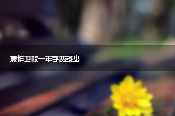焦作卫校一年学费多少