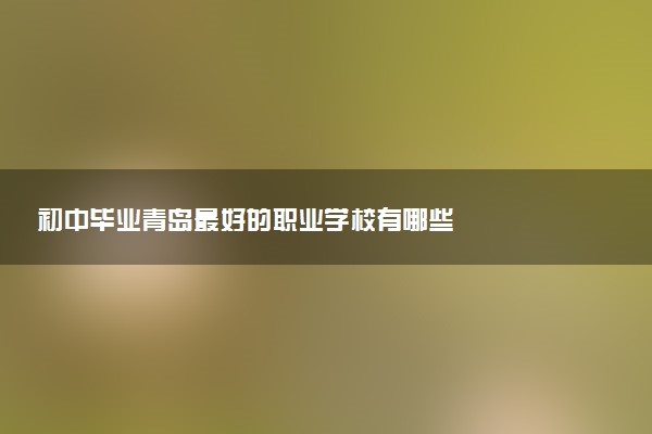 初中毕业青岛最好的职业学校有哪些