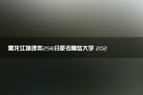 黑龙江物理类256分能考哪些大学 2025考生稳上的大学名单