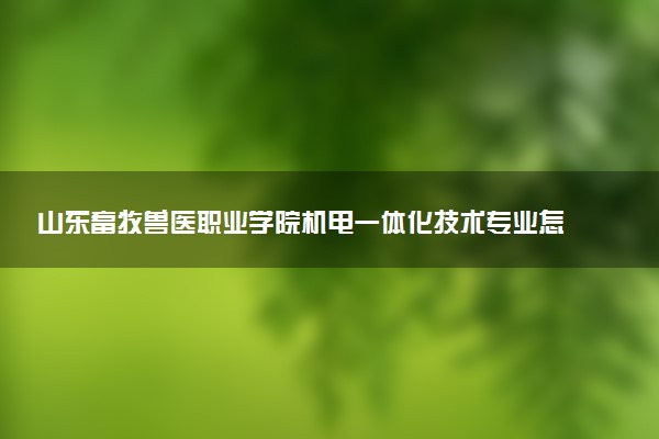 山东畜牧兽医职业学院机电一体化技术专业怎么样 录取分数线多少