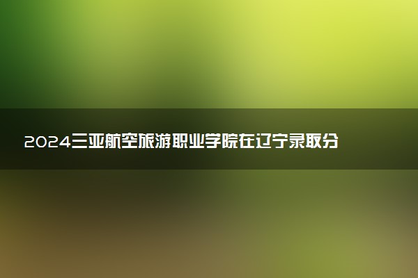 2024三亚航空旅游职业学院在辽宁录取分数线 各专业分数及位次