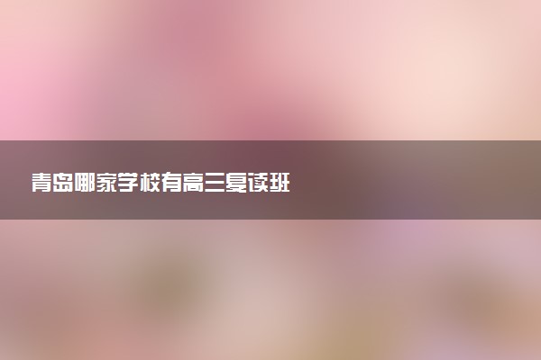 青岛哪家学校有高三复读班