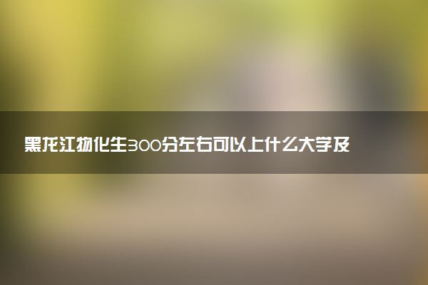 黑龙江物化生300分左右可以上什么大学及专业 冲稳保院校推荐（2026参考）